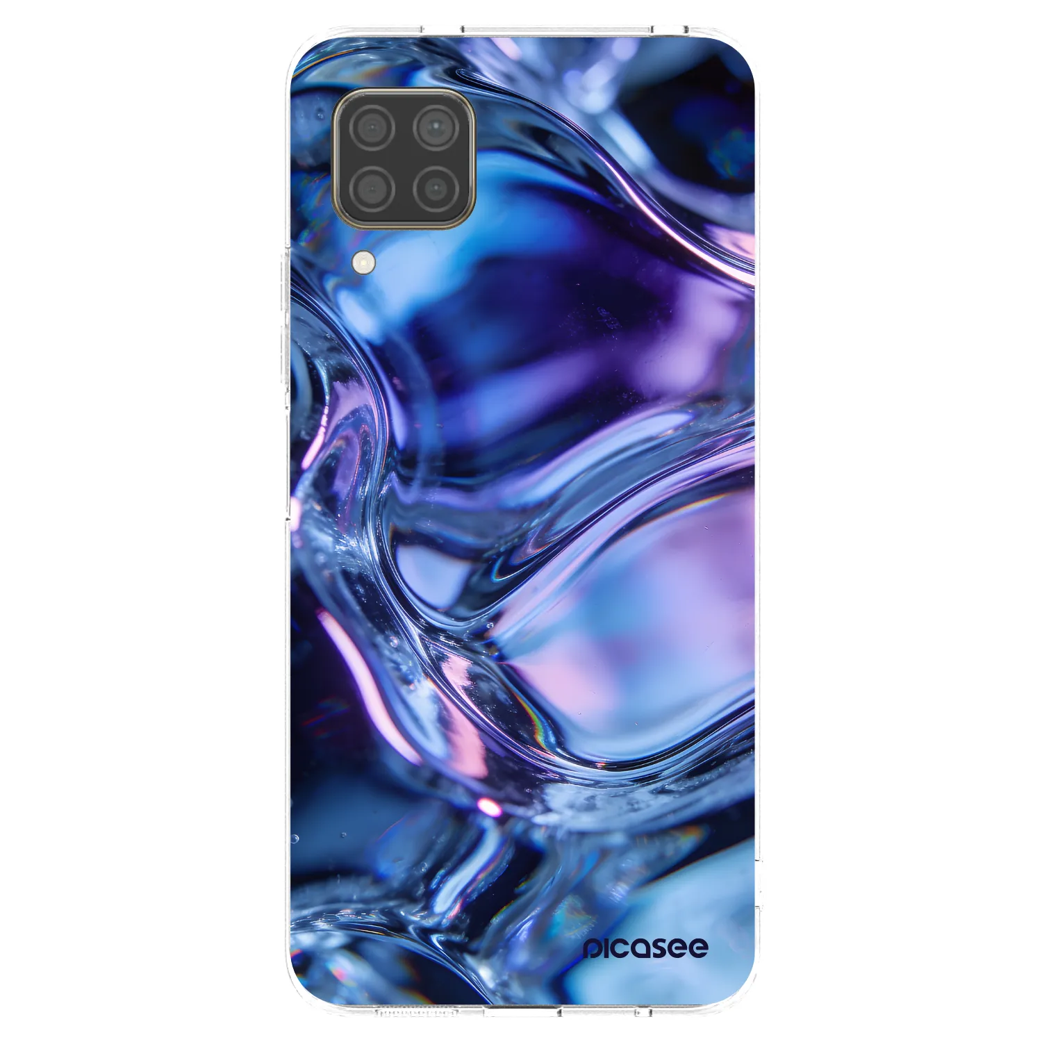 Picasee silikonowe przeźroczyste etui na Huawei P40 Lite - Iris liquid