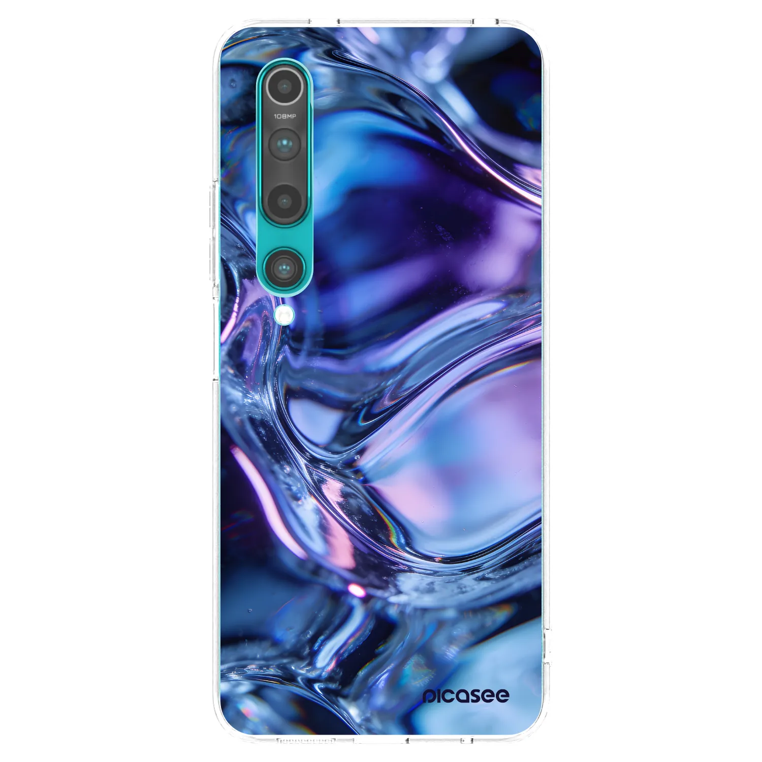 Picasee silikonowe przeźroczyste etui na Xiaomi Mi 10 - Iris liquid