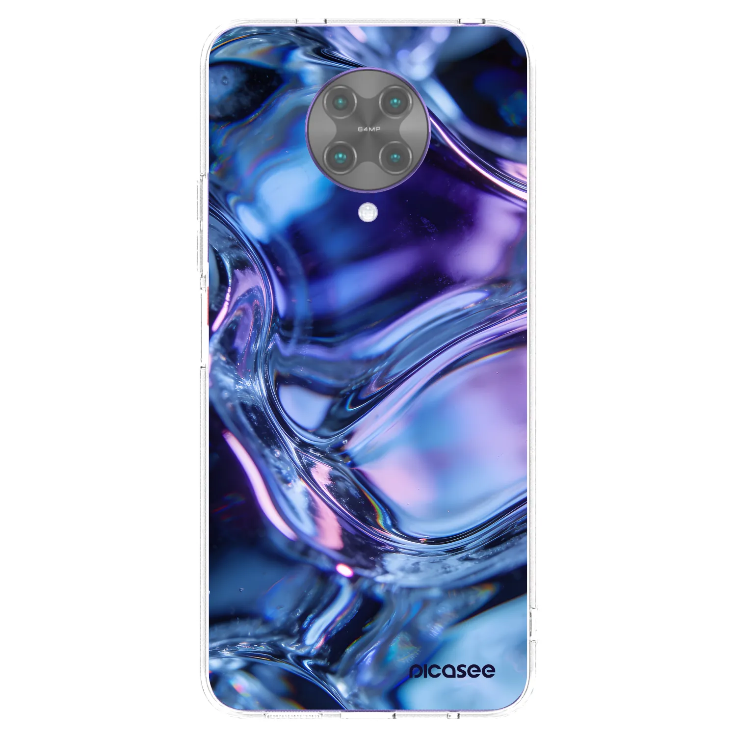 Picasee silikonowe przeźroczyste etui na Xiaomi Poco F2 Pro - Iris liquid