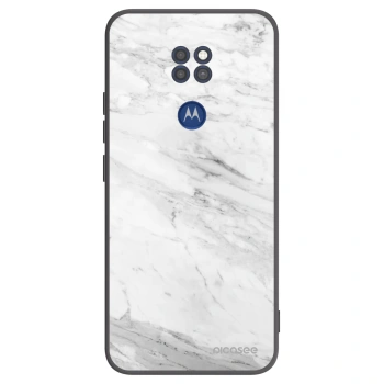 Etui na Motorola Moto G9 Play - White marble