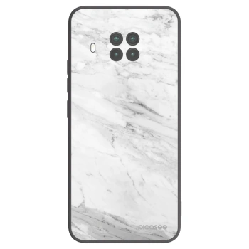 Picasee silikonowe czarne etui na Xiaomi Mi 10T Lite - White marble