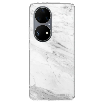 Etui na Huawei P50 - White marble