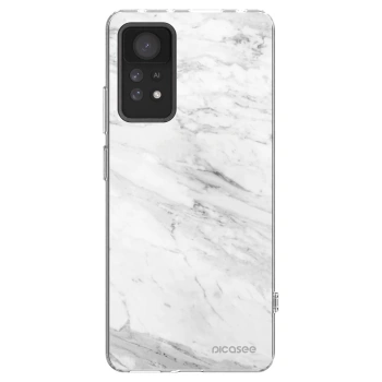 Picasee silikonowe przeźroczyste etui na Xiaomi Redmi Note 11 Pro 5G - White marble