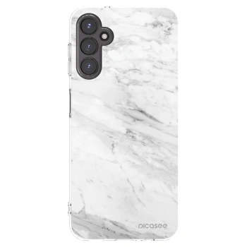 Picasee silikonowe przeźroczyste etui na Samsung Galaxy A14 5G A146P - White marble