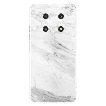 Picasee silikonowe przeźroczyste etui na Honor Magic4 Lite 5G - White marble