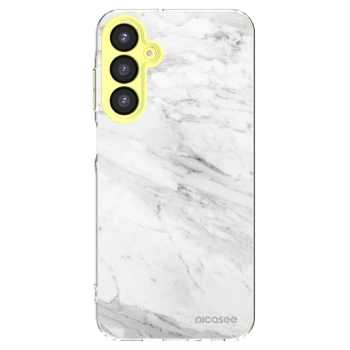 Picasee silikonowe przeźroczyste etui na Samsung Galaxy A25 A256B 5G - White marble