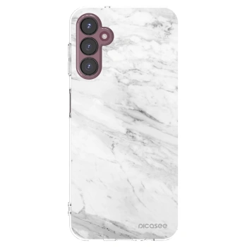 Picasee silikonowe przeźroczyste etui na Samsung Galaxy A05s A057G - White marble