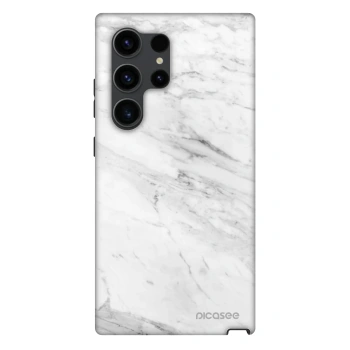 Picasee Fashion Case PowerShare pro Samsung Galaxy S24 Ultra S928B 5G - White marble