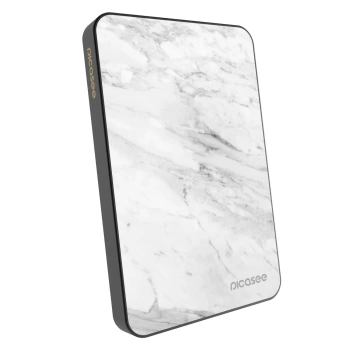 Powerbank z MagSafe 5 000 mAh Szary - White marble