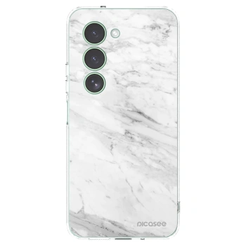 Picasee silikonowe przeźroczyste etui na Xiaomi Redmi 15 5G - White marble