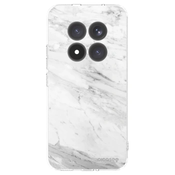 Picasee silikonowe przeźroczyste etui na Xiaomi Redmi Note 15 Pro+ - White marble