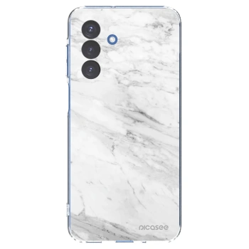 Picasee silikonowe przeźroczyste etui na Samsung Galaxy A17 5G - White marble