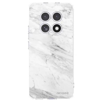 Picasee silikonowe przeźroczyste etui na Xiaomi Redmi Note 15 4G - White marble