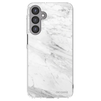 Picasee silikonowe przeźroczyste etui na Samsung Galaxy A16 4G - White marble