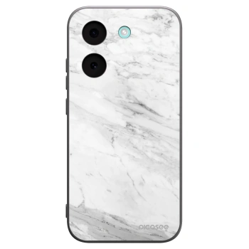 Picasee silikonowe czarne etui na Xiaomi Poco X8 Pro - White marble