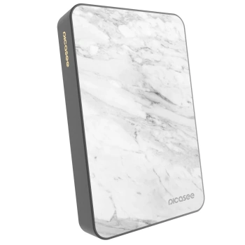 Powerbank z MagSafe 10 000 mAh Szary - White marble