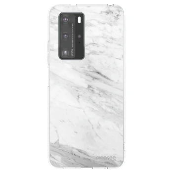 Etui na Huawei P40 Pro - White marble