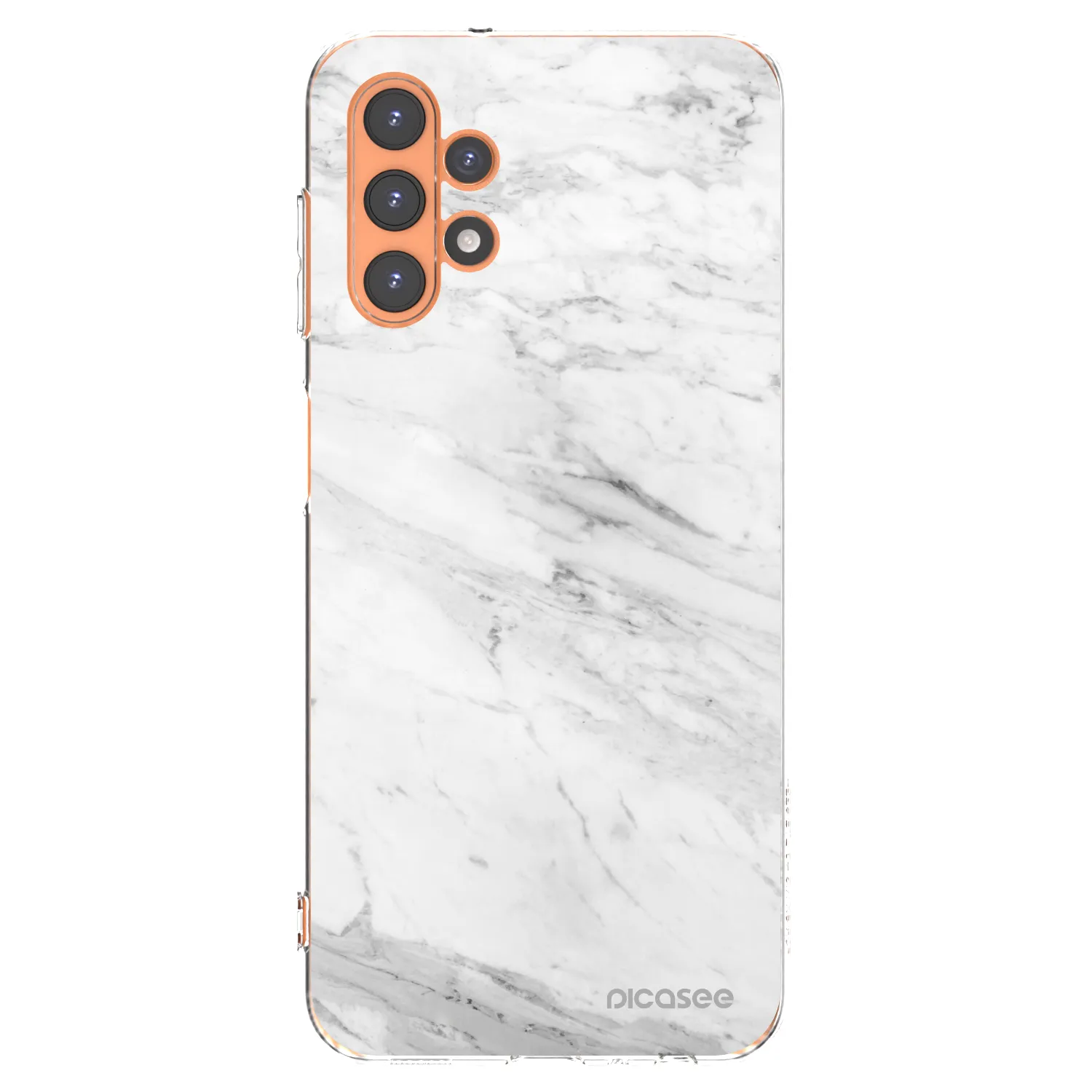 Picasee silikonowe przeźroczyste etui na Samsung Galaxy A13 4G A135 - White marble