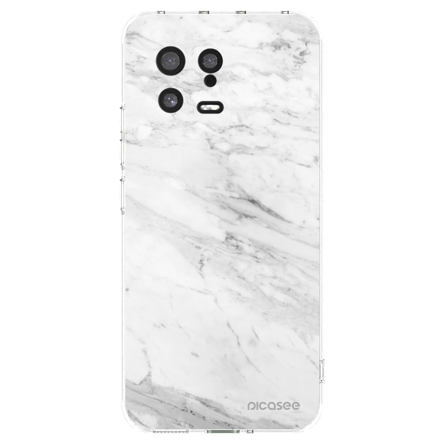 Picasee silikonowe przeźroczyste etui na Xiaomi 13 - White marble