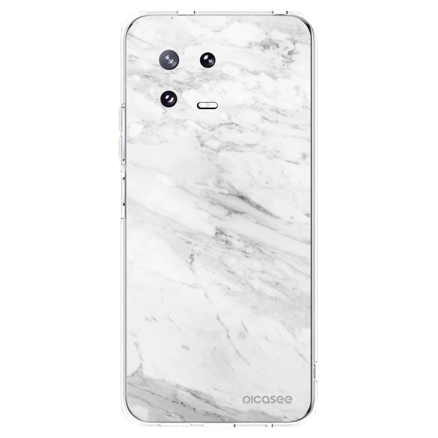 Picasee silikonowe przeźroczyste etui na Xiaomi 13 Pro - White marble