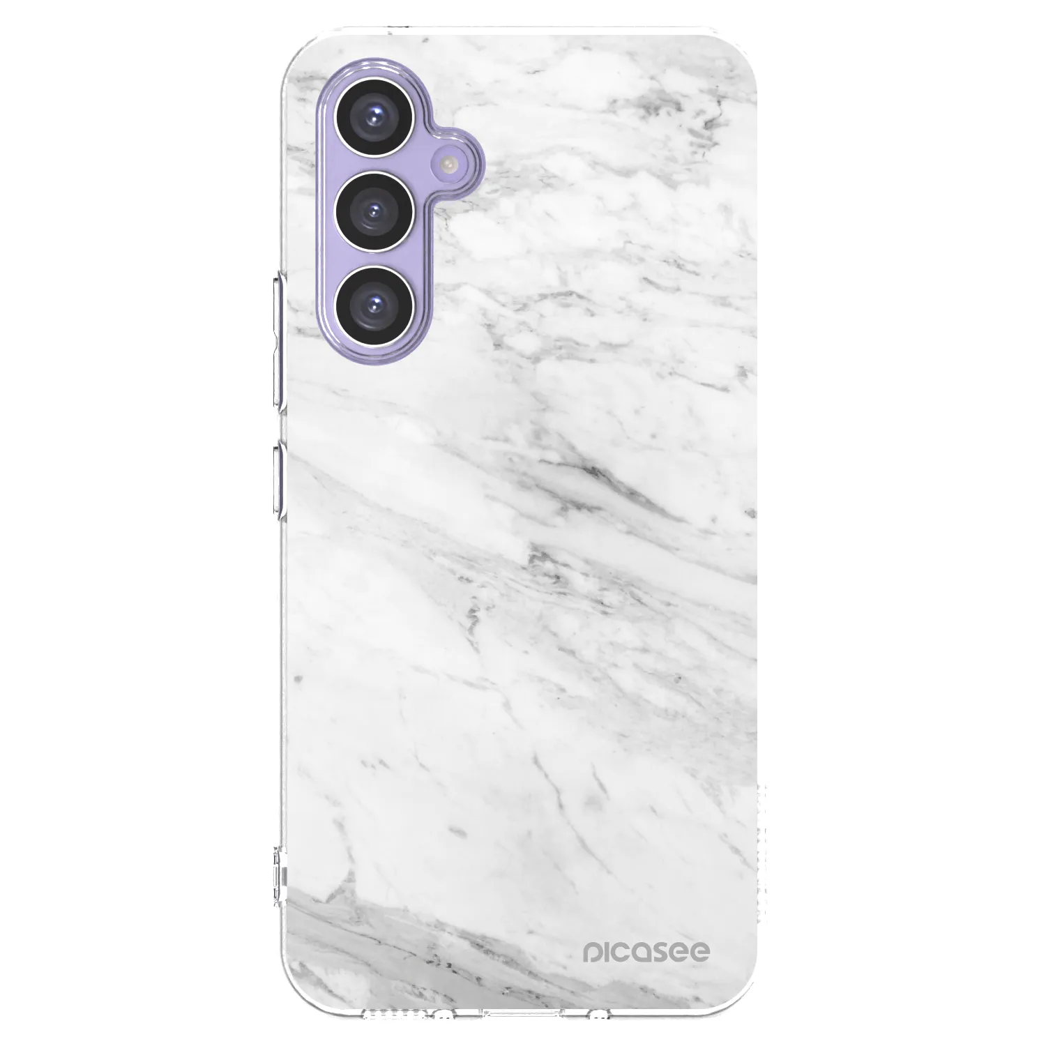 Picasee silikonowe przeźroczyste etui na Samsung Galaxy A54 5G A546B - White marble