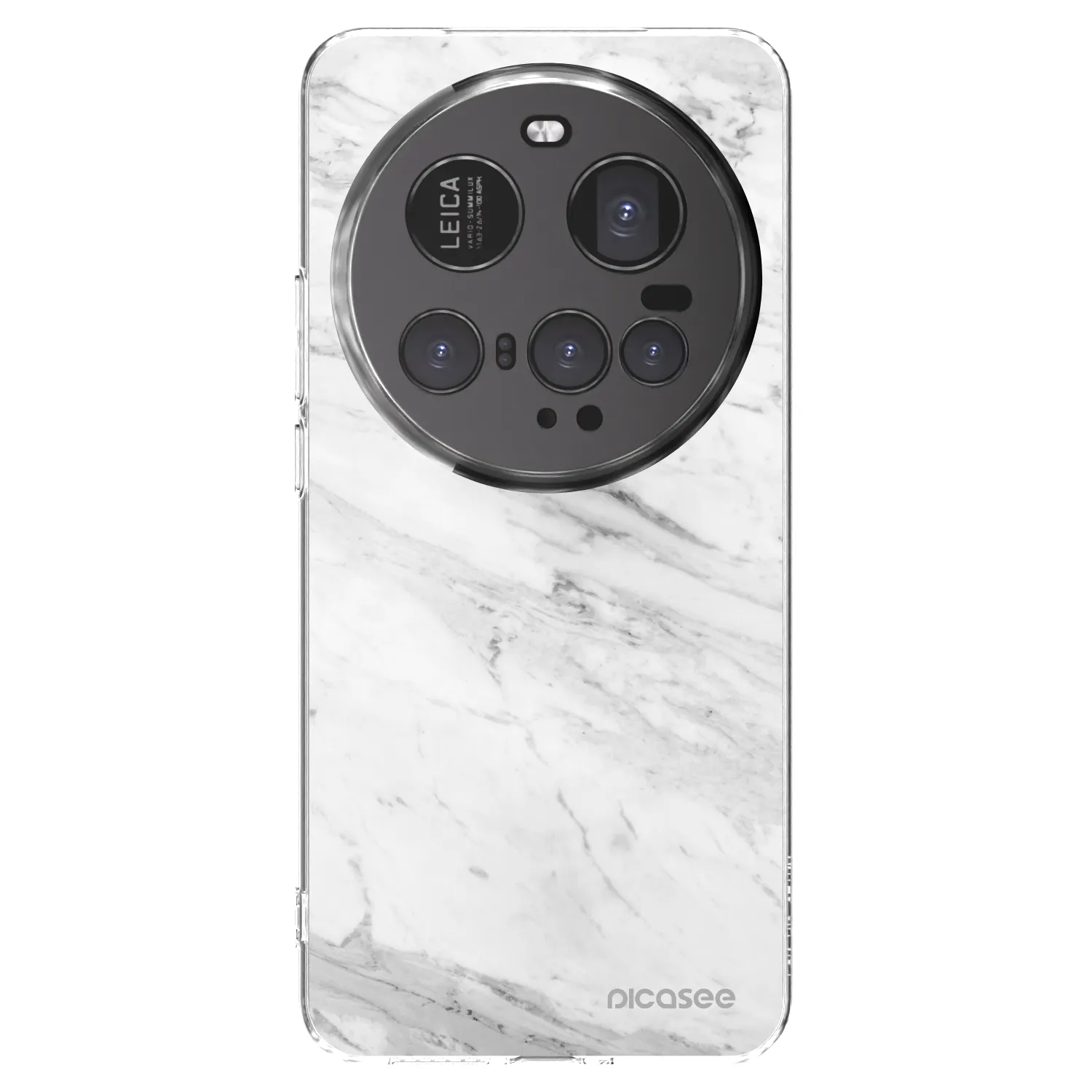 Picasee silikonowe przeźroczyste etui na Xiaomi 15 Ultra - White marble