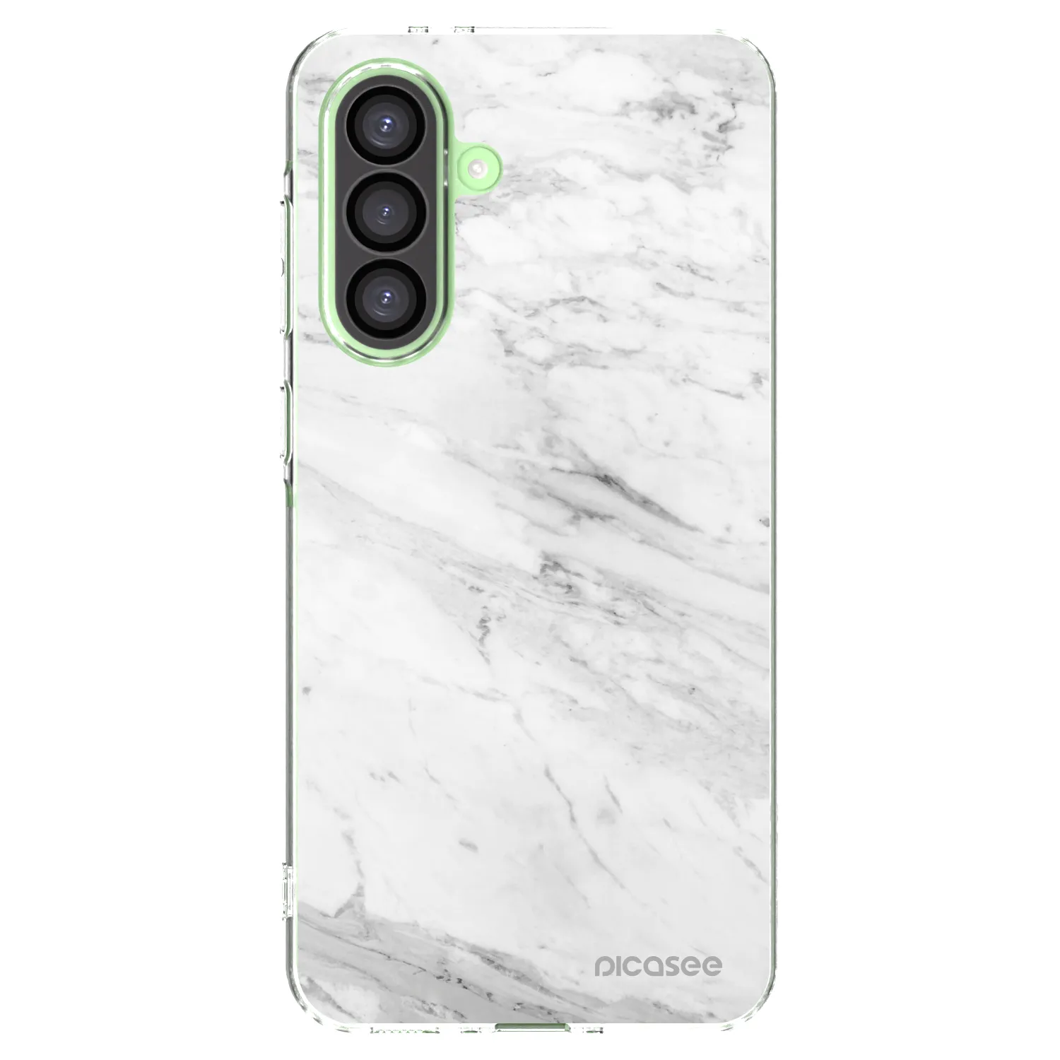 Picasee silikonowe przeźroczyste etui na Samsung Galaxy A26 5G A266B - White marble