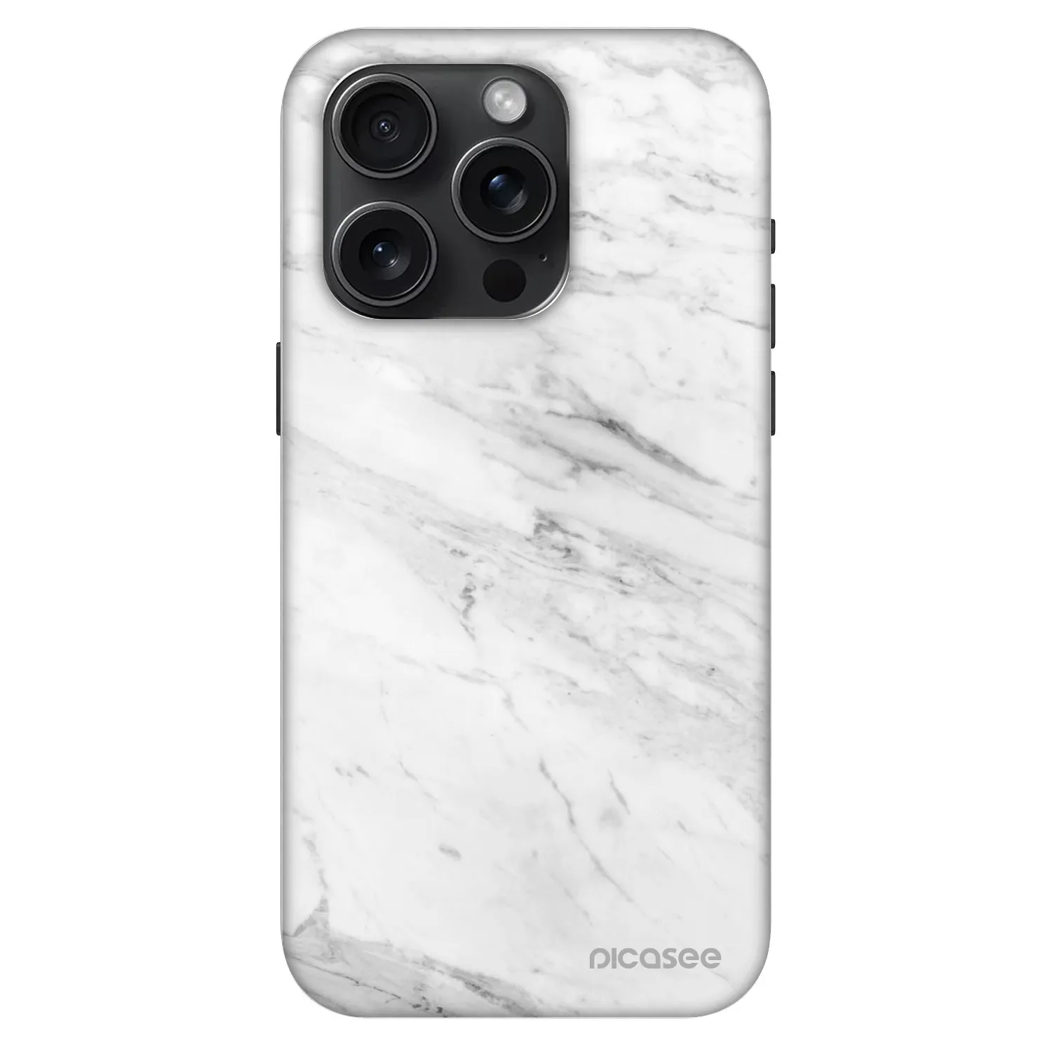 Picasee Fashion Case MagSafe na Apple iPhone 15 Pro - White marble