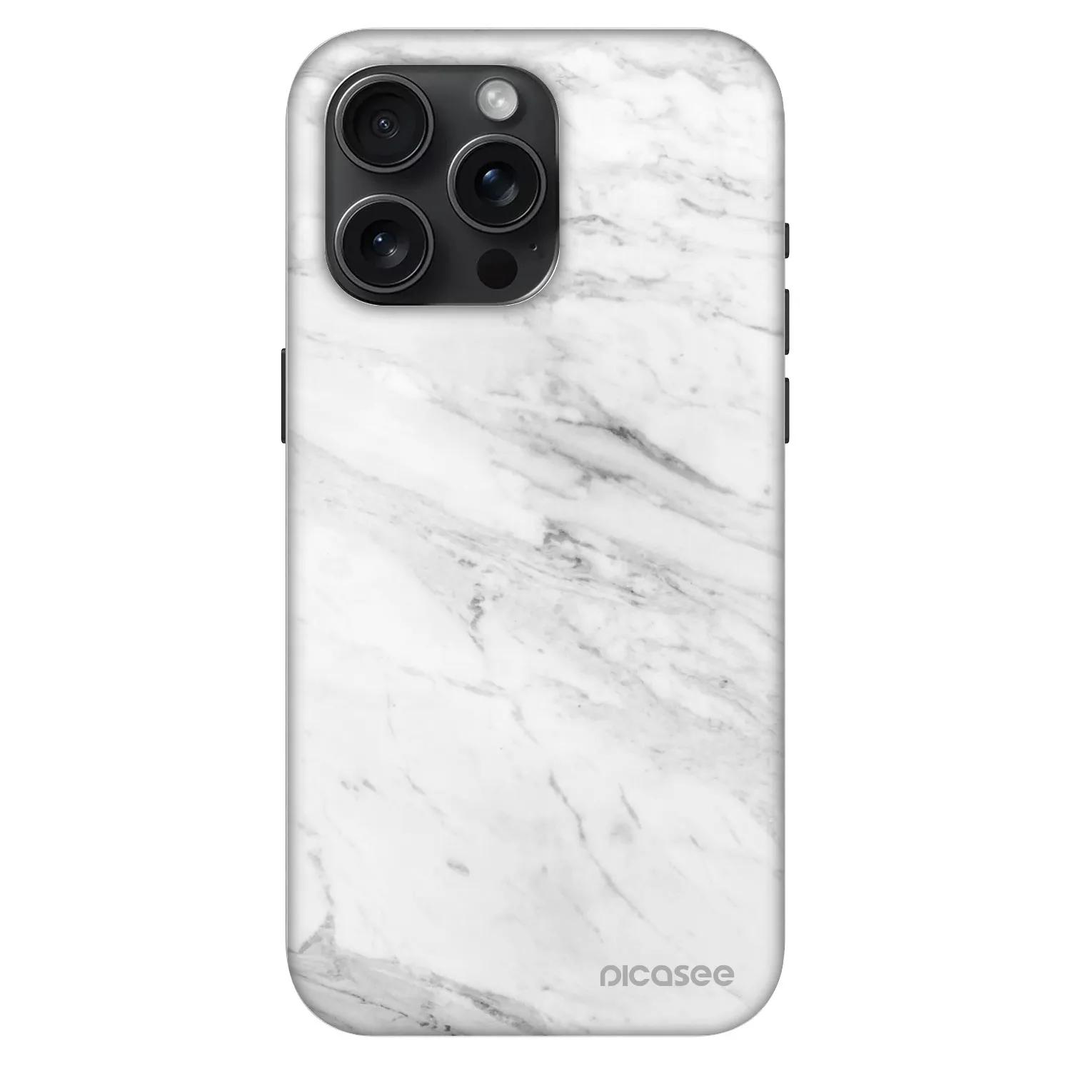 Picasee Fashion Case MagSafe na Apple iPhone 15 Pro Max - White marble