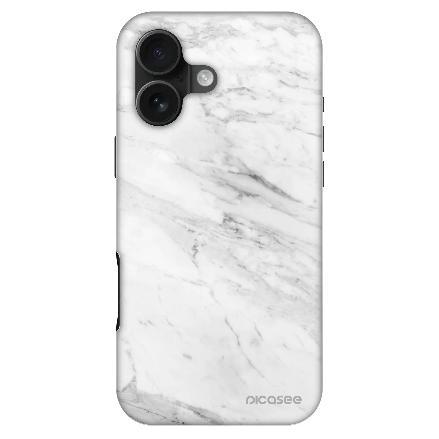 Picasee Fashion Case MagSafe na Apple iPhone 16 - White marble