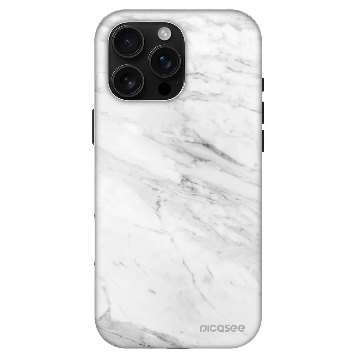 Picasee Fashion Case MagSafe na Apple iPhone 16 Pro Max - White marble