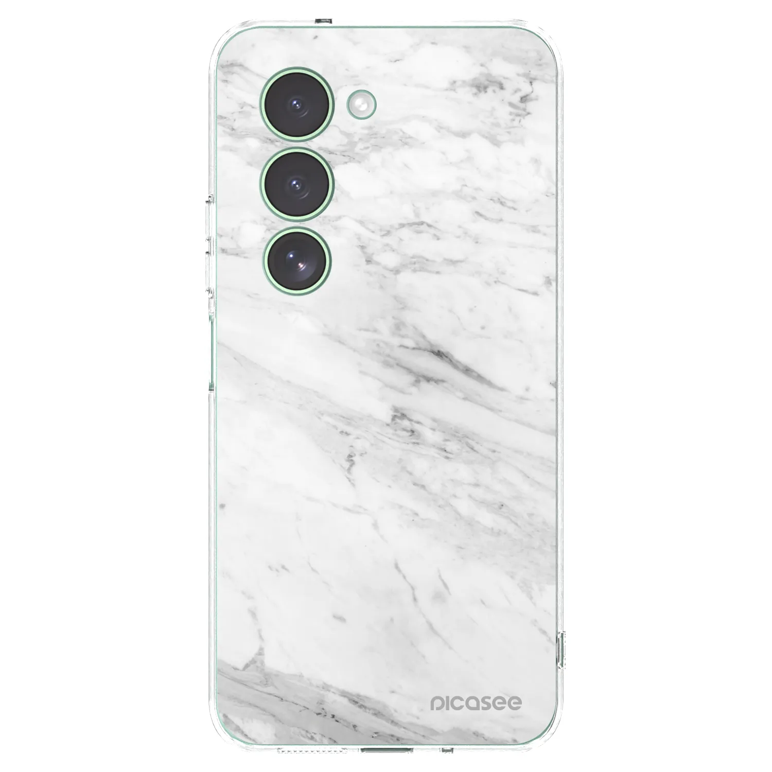 Picasee silikonowe przeźroczyste etui na Xiaomi Redmi 15 5G - White marble