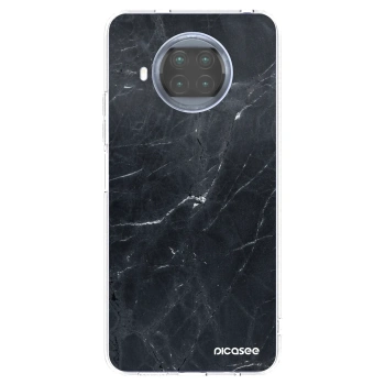 Picasee silikonowe przeźroczyste etui na Xiaomi Mi 10T Lite - Black marble