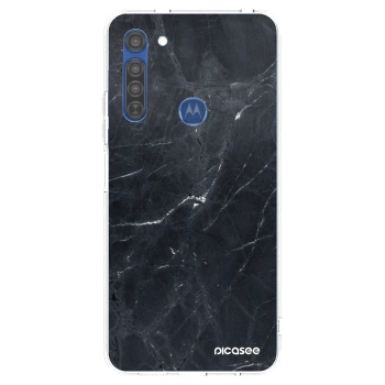 Etui na Motorola Moto G8 - Black marble