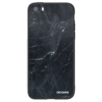Etui na Apple iPhone 5/5S/SE - Black marble
