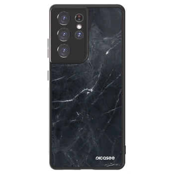 Picasee ULTIMATE CASE na Samsung Galaxy S21 Ultra 5G G998B - Black marble