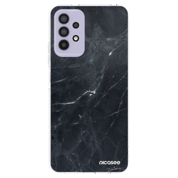 Picasee silikonowe przeźroczyste etui na Samsung Galaxy A32 4G SM-A325F - Black marble