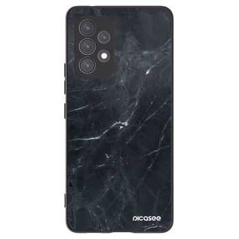 Picasee silikonowe czarne etui na Samsung Galaxy A53 5G A536 - Black marble
