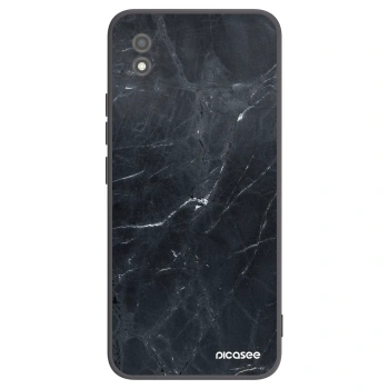 Picasee silikonowe czarne etui na Realme C11 (2021) - Black marble