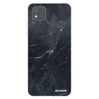 Picasee silikonowe przeźroczyste etui na Realme C11 (2021) - Black marble