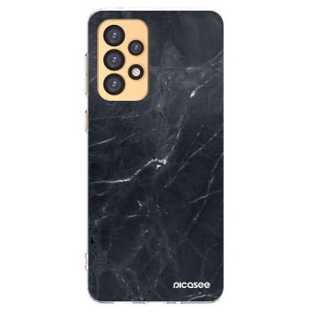 Picasee silikonowe przeźroczyste etui na Samsung Galaxy A33 5G A336 - Black marble