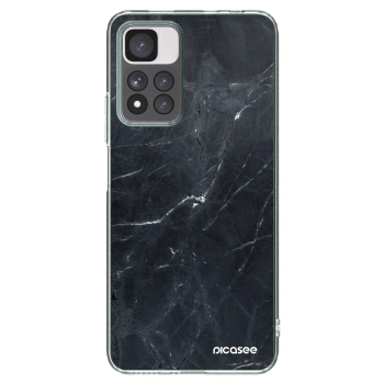 Picasee silikonowe przeźroczyste etui na Xiaomi Redmi Note 11 Pro+ 5G - Black marble