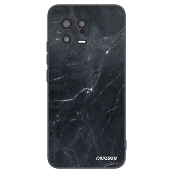 Picasee silikonowe czarne etui na Xiaomi 13 - Black marble