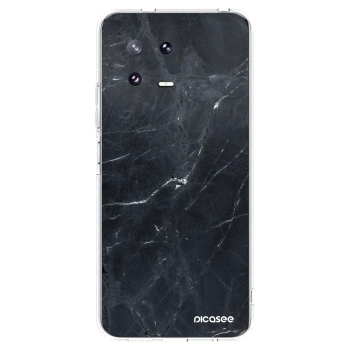 Picasee silikonowe przeźroczyste etui na Xiaomi 13 Pro - Black marble