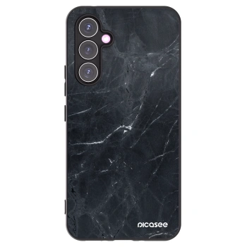 Picasee silikonowe czarne etui na Samsung Galaxy A54 5G A546B - Black marble