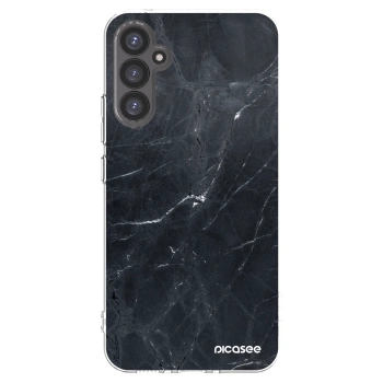 Picasee silikonowe przeźroczyste etui na Samsung Galaxy A34 5G A346B - Black marble