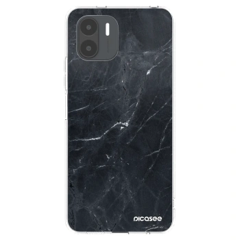 Picasee silikonowe przeźroczyste etui na Xiaomi Redmi A2 - Black marble