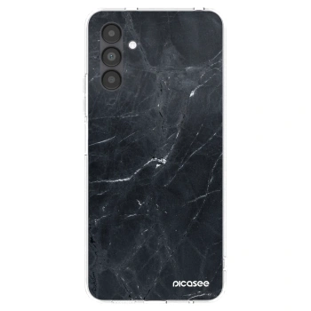 Picasee silikonowe przeźroczyste etui na Samsung Galaxy A04s A047F - Black marble