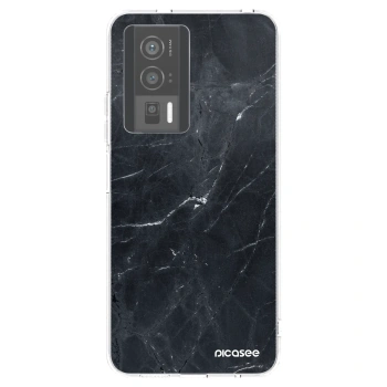 Picasee silikonowe przeźroczyste etui na Xiaomi Poco F5 Pro 5G - Black marble