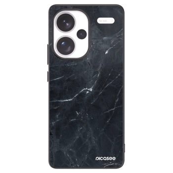 Picasee silikonowe czarne etui na Xiaomi Redmi Note 13 Pro+ 5G - Black marble